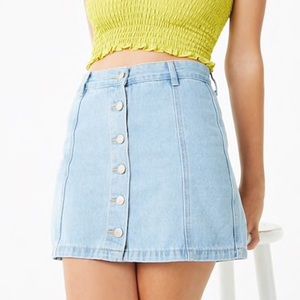 Light Wash Denim Skirt